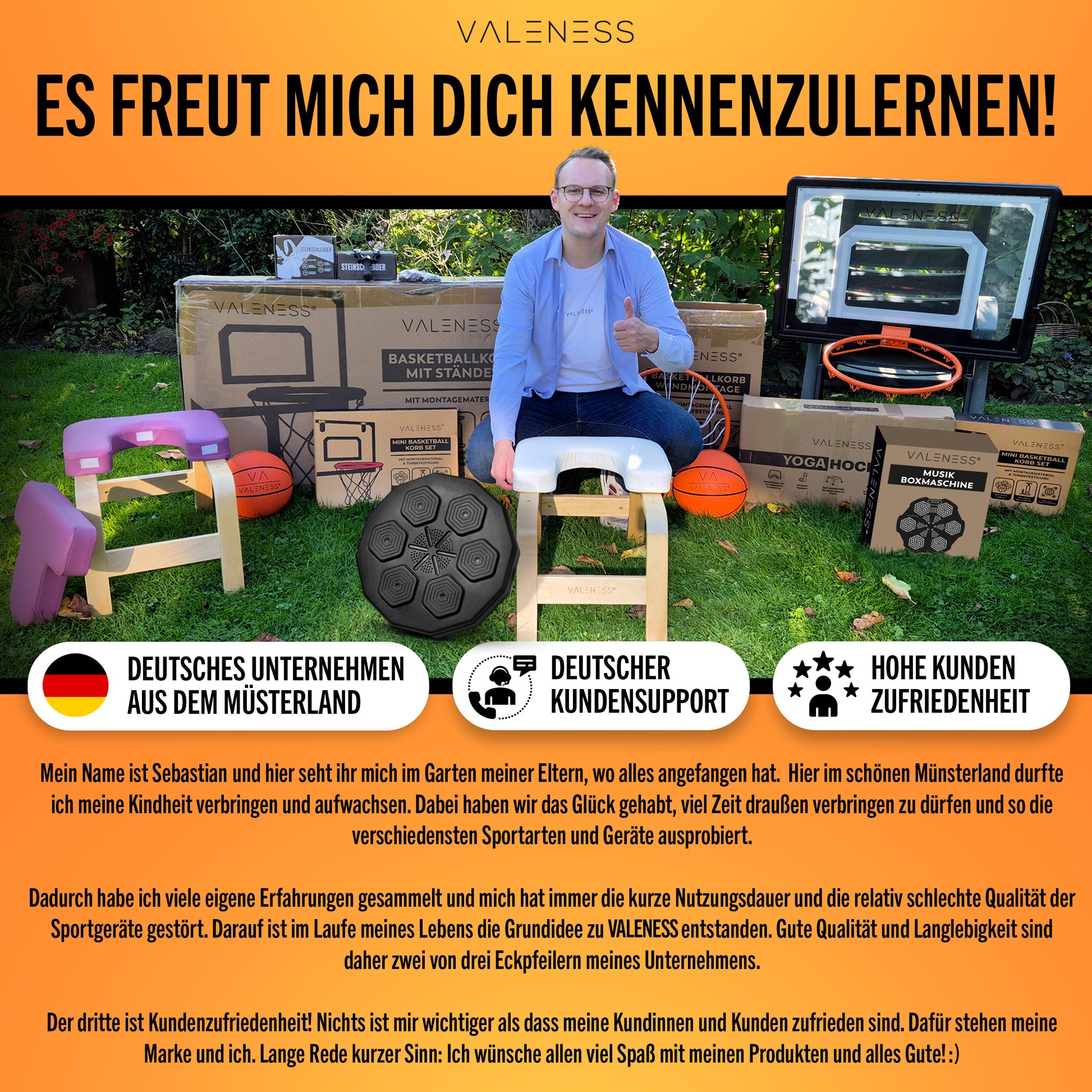 VALENESS® Musik Box Maschine – Smart Music Boxing Machine – Boxmaschine mit Musik & LED, Boxautomat, Box für die Wand inkl. Boxhandschuhen – Ideales Boxtraining zuhause für Kinder und Erwachsene Automatik