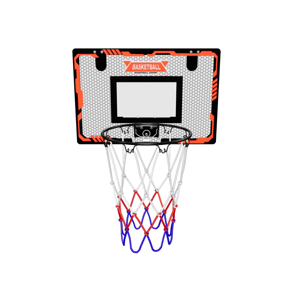 VALENESS® Mini Basketballkorb Indoor [für Tür & Wandmontage] - Kleiner Basketball Korb mit Dunk-Funktion, 4 Bällen, Pumpe & Befestigungszubehör - für Kinder & Erwachsene
