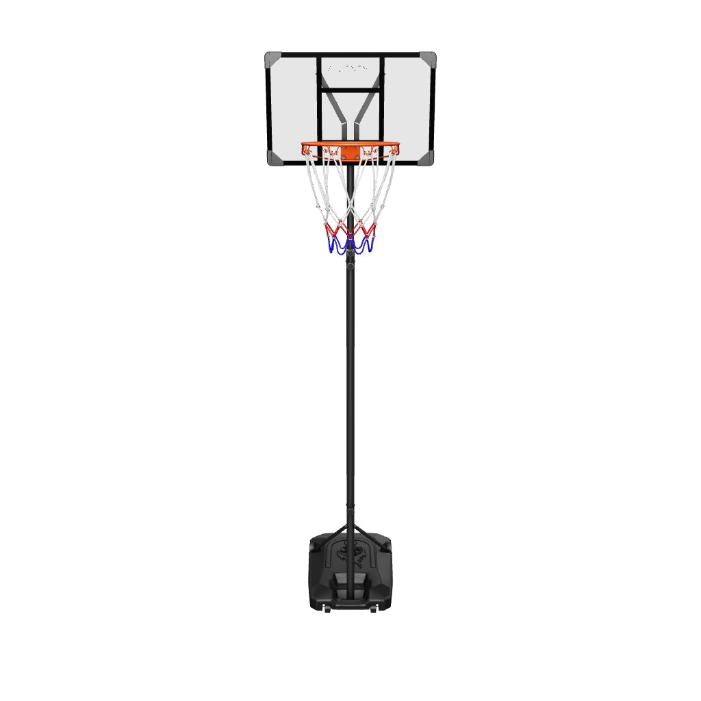 VALENESS® Basketballkorb Outdoor - [147 bis 260 cm] Höhenverstellbarer und Wetterfester Ständer - Profi Korb Mit Basketball und Pumpe für Kinder, Jugendliche und Erwachsene (Jugendliche)